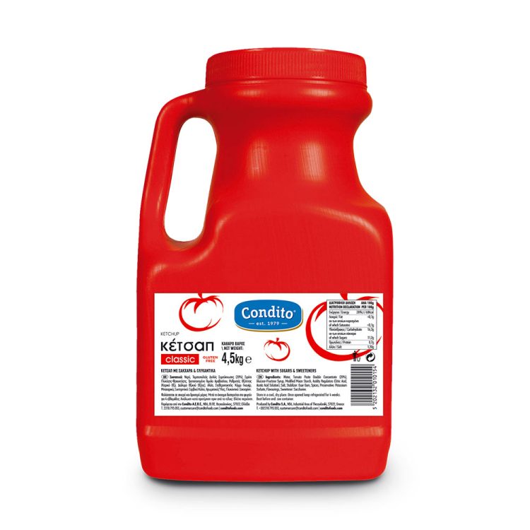 KETCHUP MILD JUG CONDITO 4.5kg