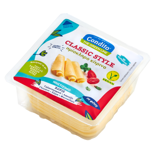 VEGAN CLASSIC STYLE ΗΜΙΣΚΛΗΡΟ ΚΙΤΡΙΝΟ ΣΕ ΦΕΤΕΣ 500g