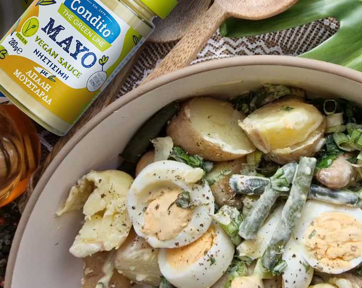 Condito-RECIPE-slitter-Potato-salad-with-egg-green-beans-and-mayo-with-mild-mustard