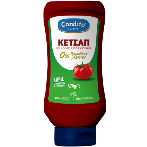 Κέτσαπ χωρίς Προσθήκη Ζάχαρης Condito 470g